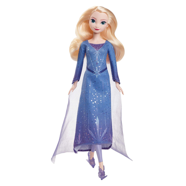 Mattel Disney Die Eiskönigin: Winterfest - Elsa Modepuppe mit Zubehör, Eisläuferin-Look mit abnehmba