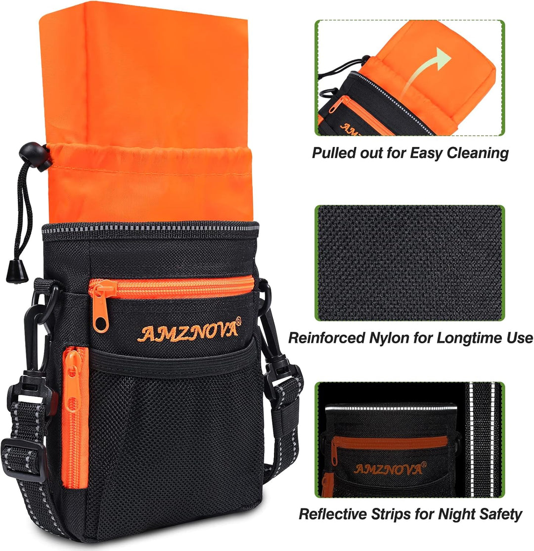 AMZNOVA Futterbeutel Hund Treatkit Leckerlitasche für Hunde, Leckerli Tasche für Hundetraining, Gass