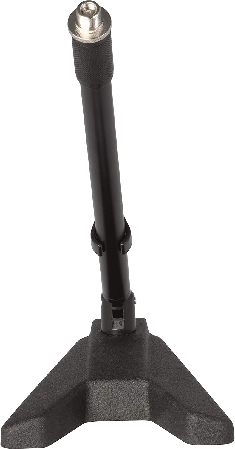 Quik Lok A/114 BK EU Mikrofonständer (EU-Gewinde, Eisenfuss, Tischständer) schwarz