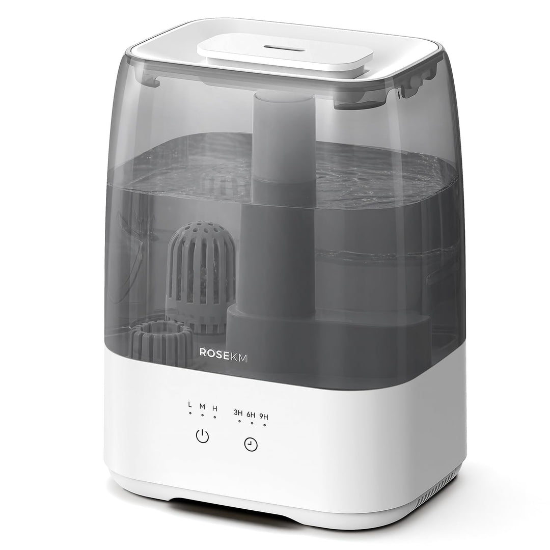 ROSEKM Luftbefeuchter Schlafzimmer, 3,5 L, Top-Fill mit Wasserfilter, leise