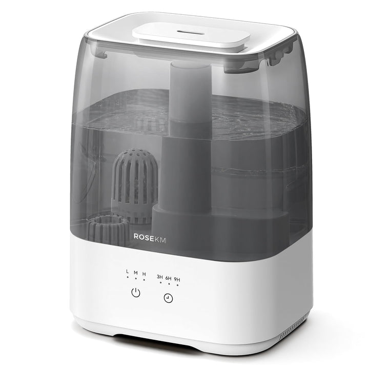 ROSEKM Luftbefeuchter Schlafzimmer, 3,5 L, Top-Fill mit Wasserfilter, leise