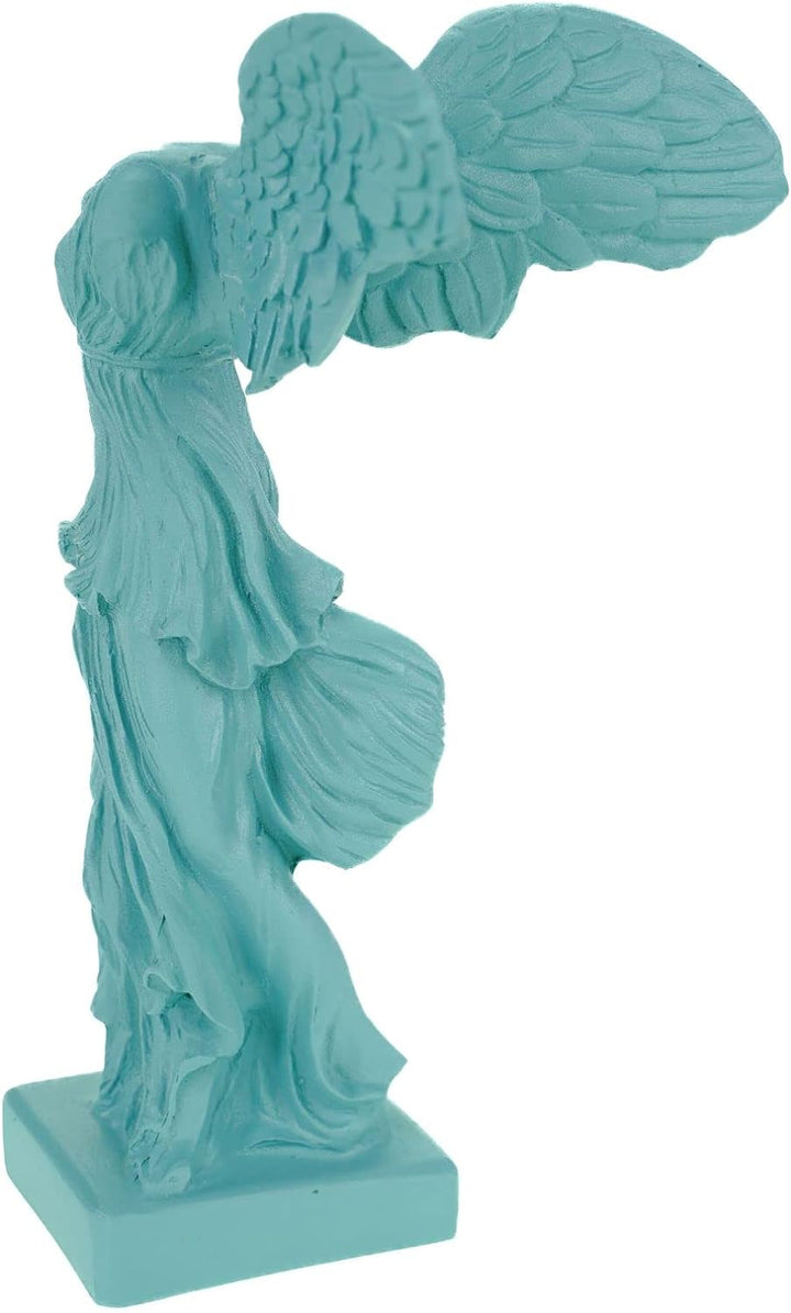 Kremers Schatzkiste Alabaster Nike Siegesgöttin von Samothrake Figur Skulptur 20 cm Türkis Siegesden
