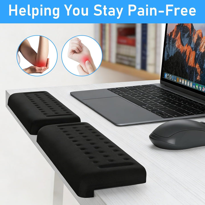 2 Stück Handballenauflage Tastatur, L-Förmige Ergonomisches Handauflage Tastatur, Memory-Schaum Hand