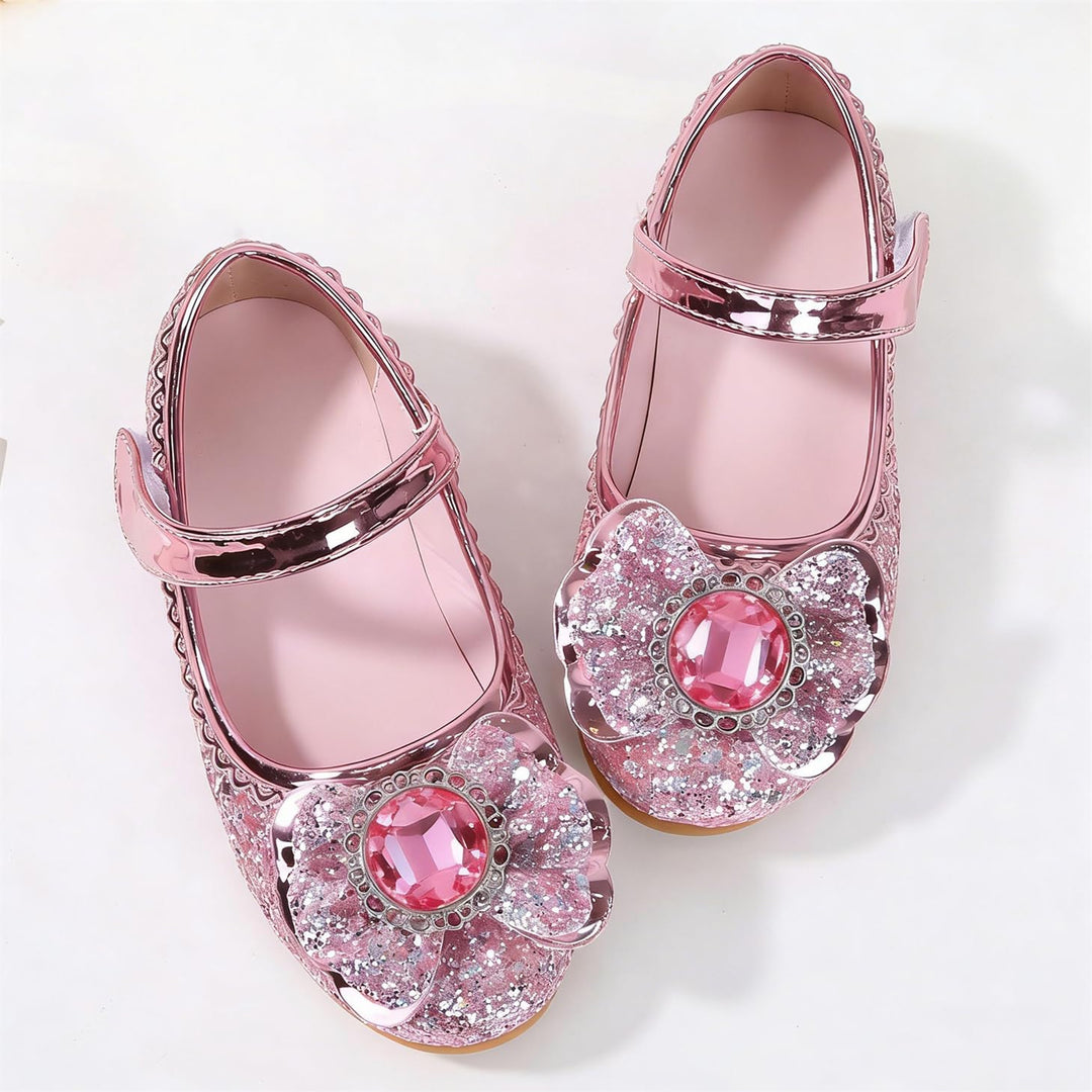 FStory&Winyee Mädchen Prinzessin Schuhe Kinder ELSA Sandalen Partei Glitzer Kristall Schuhe Mädchen