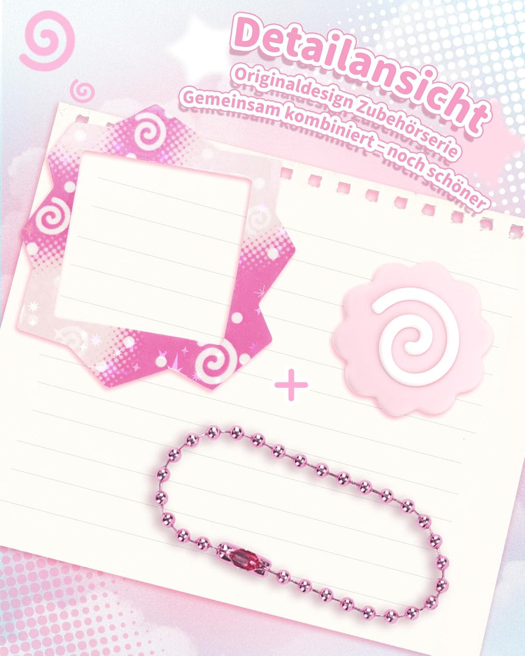 GeekShare Silikon-Hülle Kompatibel mit Tamagotchi Paradise, Weiche Schutzhülle, Button Caps, Perlenk