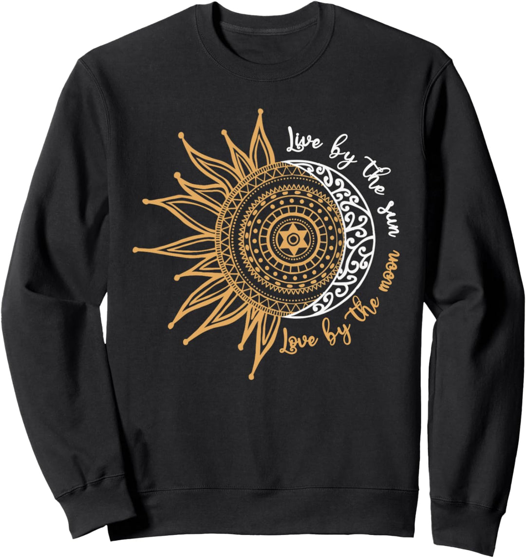Live By The Sun Love By The Moon Hippie Life Tshirt Gifts Sweatshirt