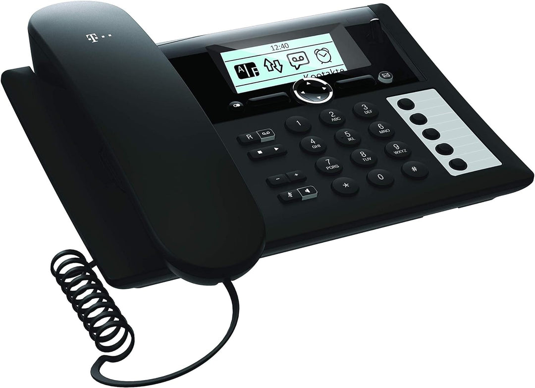 Telekom Sinus PA 207 Plus Tischtelefon und Mobilteil, schwarz Tischtelefon + Mobilteil, Tischtelefon