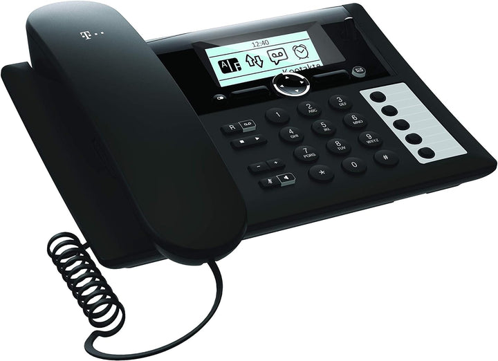 Telekom Sinus PA 207 Plus Tischtelefon und Mobilteil, schwarz Tischtelefon + Mobilteil, Tischtelefon