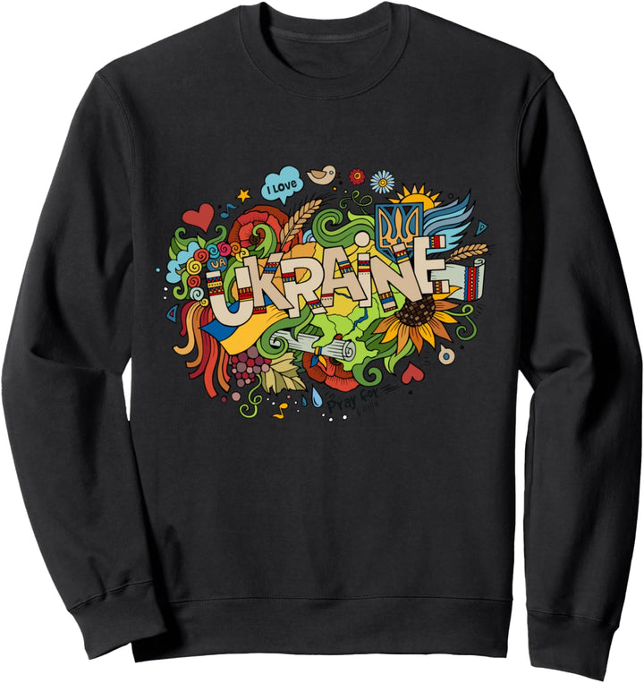 Ukraine Tshirt I love Ukraine Flagge Pray for Ukraine Sweatshirt