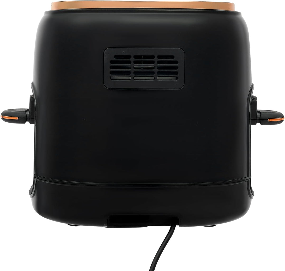 Heissluftfritteusen 4L, Heissluftfritteuse Kompakte mit LED Touchscreen, Friteuse für Fettarmes Koch