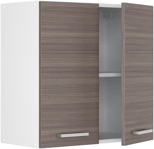 Vicco Hängeschrank R-Line, Grau/Weiss, 60 cm Grau Hängeschrank 60cm, Grau Hängeschrank 60cm