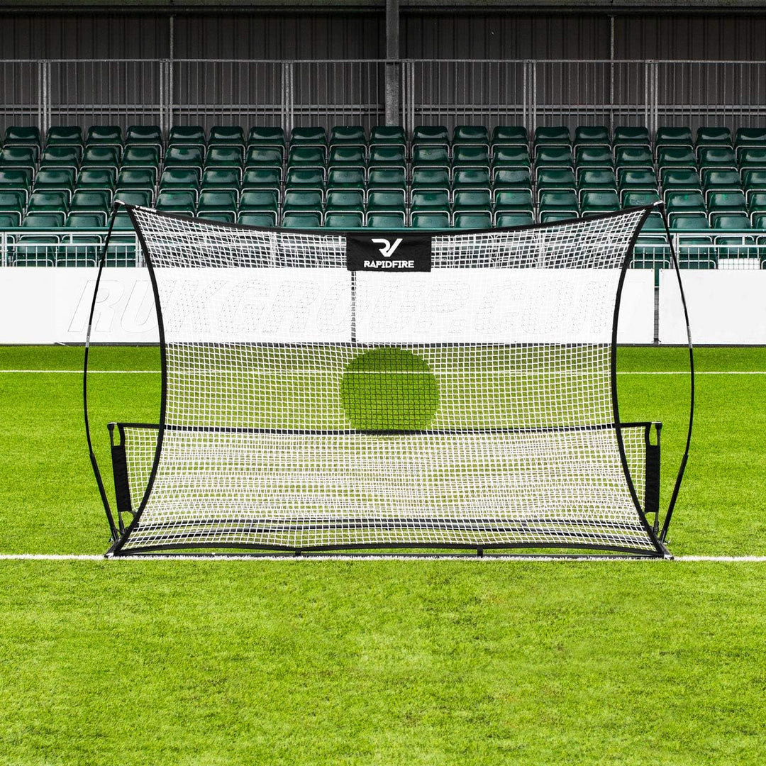 FORZA RAPIDFIRE Flash II Pop-Up Fussball-Rebounder [2,4m x 1,5m] | Schnell aufbaubare Trainingshilfe