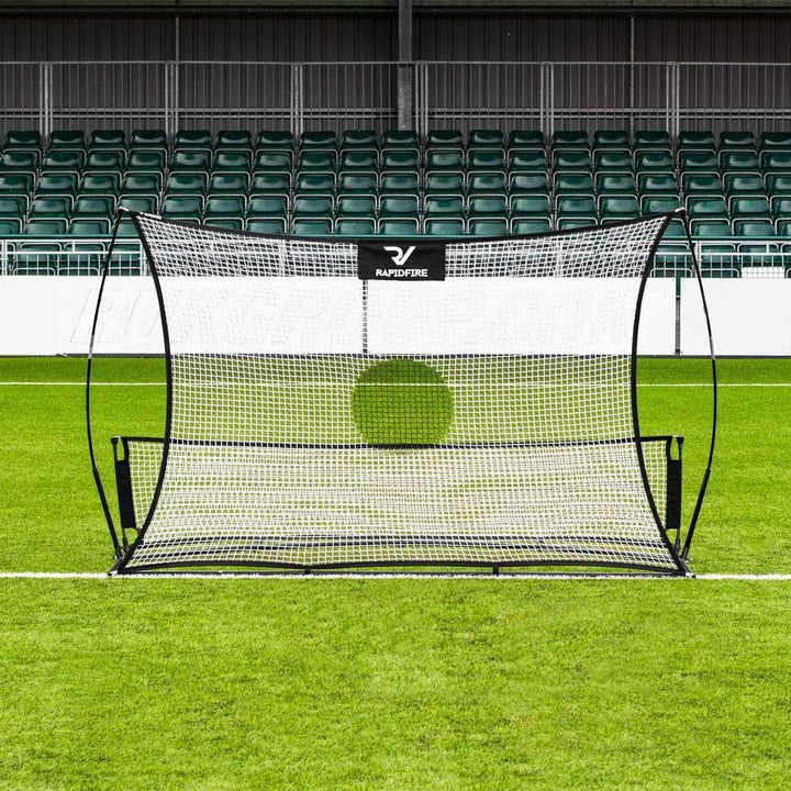 FORZA RAPIDFIRE Flash II Pop-Up Fussball-Rebounder [2,4m x 1,5m] | Schnell aufbaubare Trainingshilfe