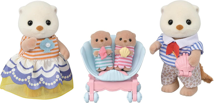 Sylvanian Families 5803 Seeotter Familie, Tierfiguren, Meerestiere, Spielzeug für Kinder ab 3 Jahren
