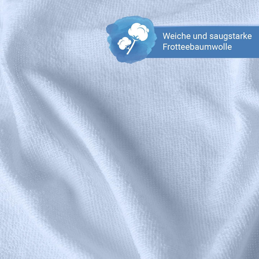 Velfont – Elastischer Matratzenbezug mit Reissverschluss, Frottee Baumwolle Matratzenauflage | Matra