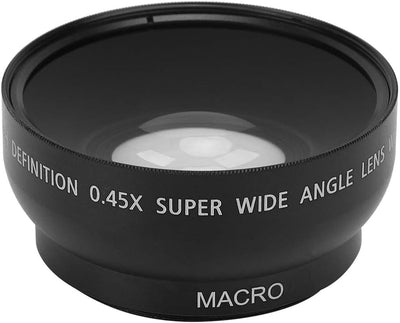 49mm Kamera Weitwinkelobjektiv, 0,45X Weitwinkel Makroobjektiv Universal für Canon für Nikon für Son