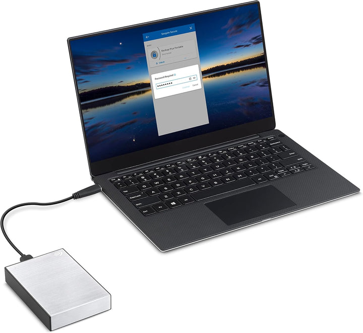 Seagate One Touch 2TB tragbare externe Festplatte, PC, Notebook & Mac, USB 3.0, Silber, inkl. 2 Jahr