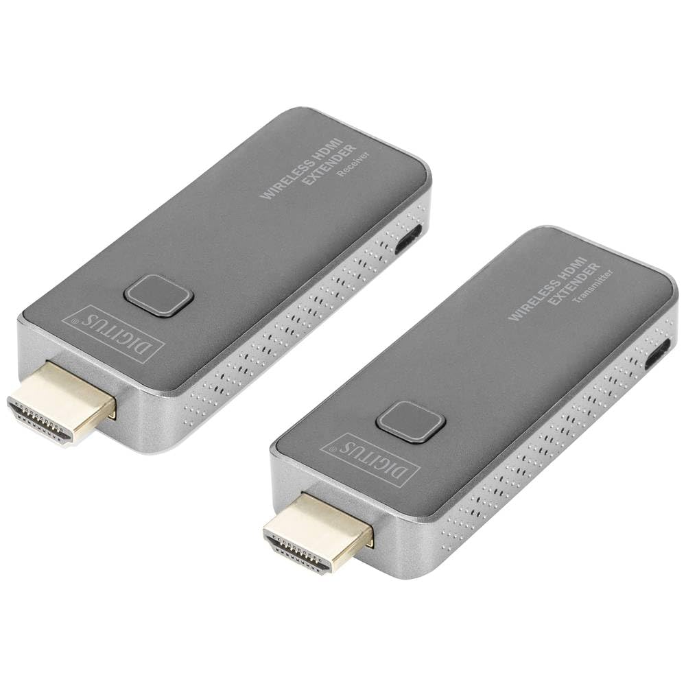 DIGITUS Wireless HDMI-Extender - 50 m Reichweite - Full-HD 1080p 60 Hz - Punkt-zu-Punkt - Plug&Play