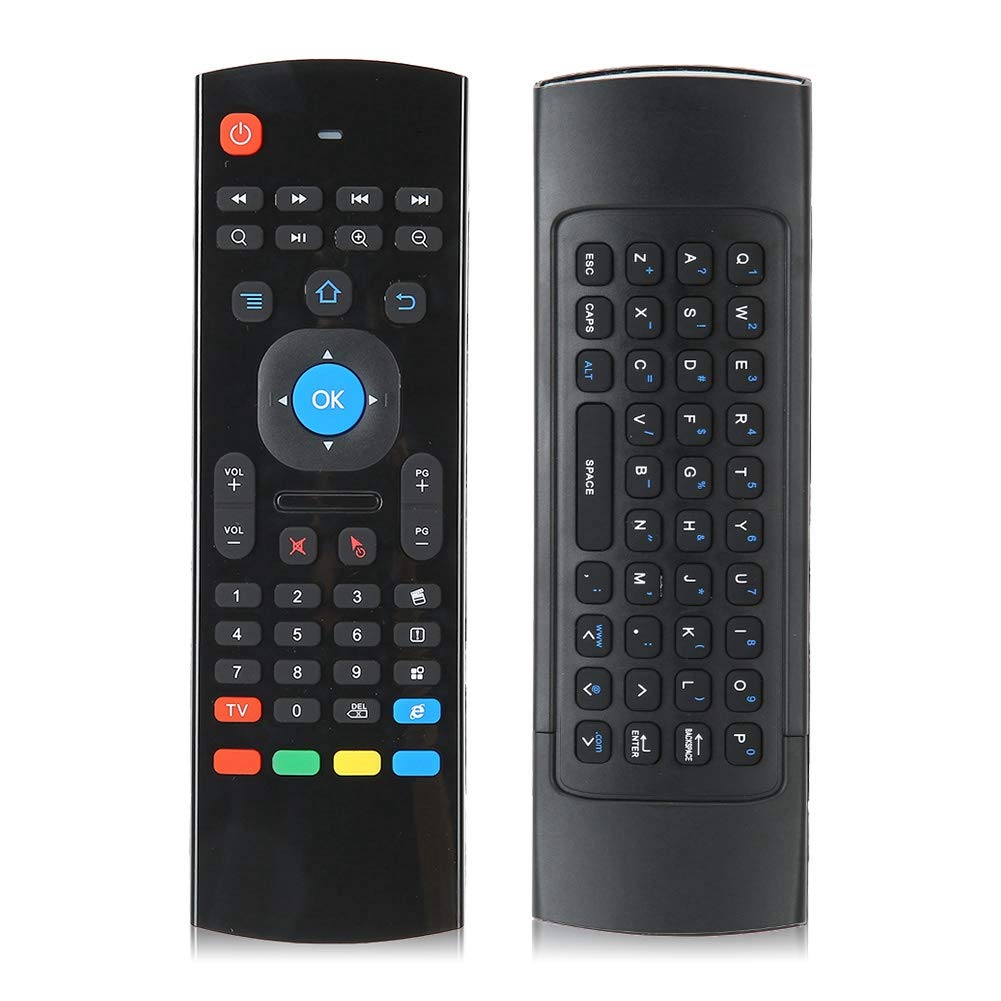 Doppelseitige Air Maus Tastatur, 2,4 G TV Fernbedienung Tastatur Maus Set mit 360 ° Freiraum Bewegun