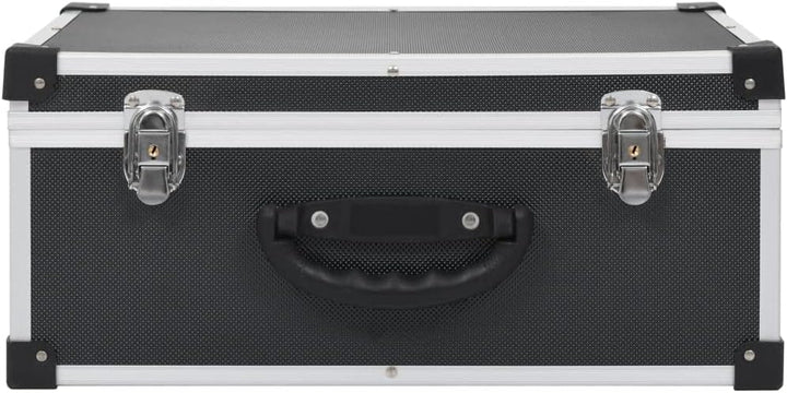 vidaXL CD Koffer für 60 CDs mit 2 Schlüsseln DJ Case Box Alukoffer Aufbewahrungsbox Transportbox Sor