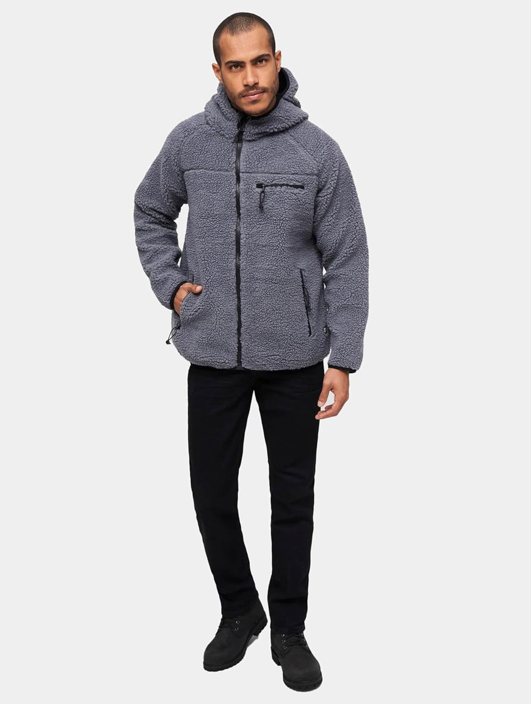Brandit Teddyfleece Worker Jacket S Anthrazit, S Anthrazit