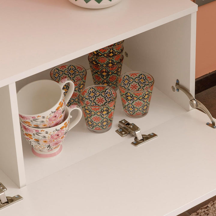 Baroni Home TV-Schrank mit 3 Schubladen, Loch für Kabeldurchführung aus MDF, TV-Konsole für Schlafzi