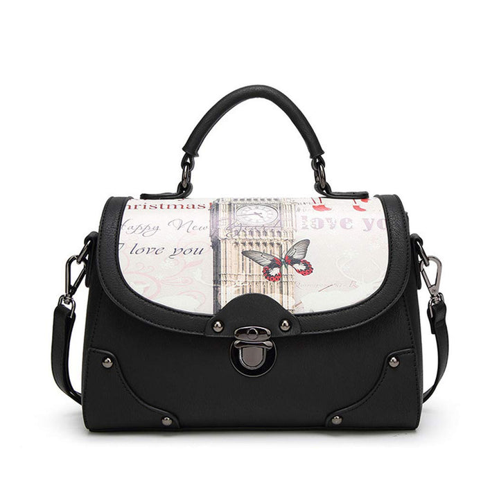 BUKESIYI Damen Tasche Umhängetasche Handtasche Frauen Klein Schultertasche Weekender Lack PU Leder C
