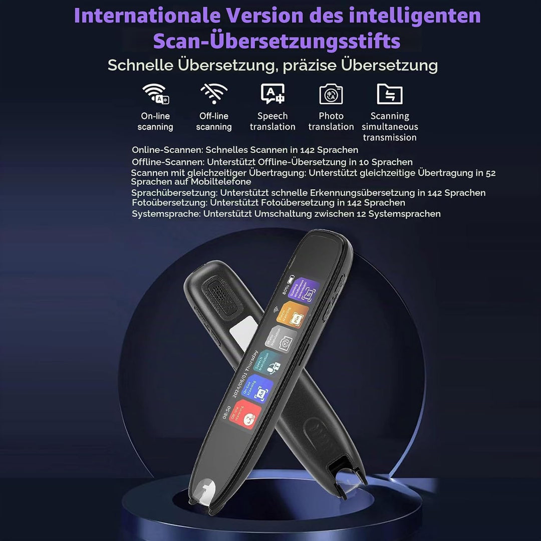 Scan Reader Pen, Scan Reader Pen, Smart Voice Translator Pen Sprachübersetzer Online 142 Sprachen Di