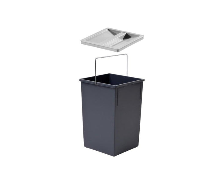 Hailo Inneneimer 1129949 | Abfalleimer 15 Liter mit Deckel | in den Massen 226 x 233 x 350 mm | Dunk