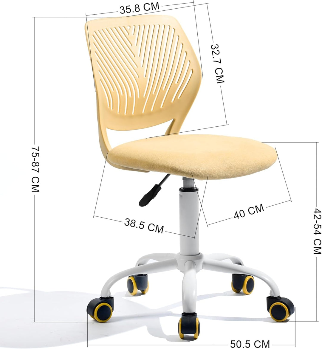Homy Casa Schreibtischstuhl, verstellbarer Drehstuhl, Bürostuhl, Stoffsitz, ergonomischer Arbeitsstu
