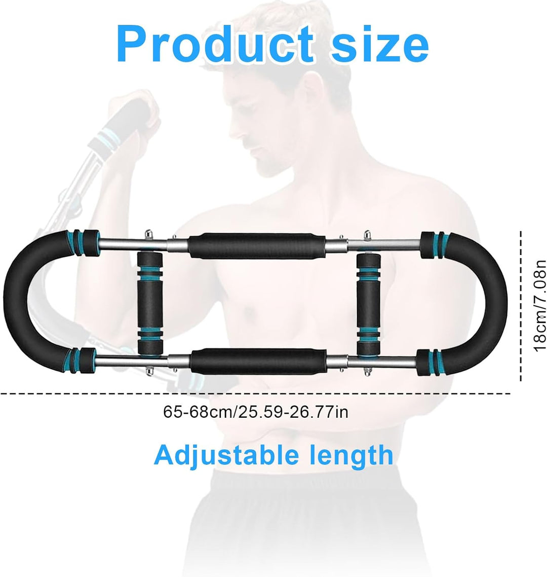 Twister Armtrainer, U-förmiger Twister Armtrainer, Verstellbarer Brust Expander 66–110 Lb mit 3 Wide