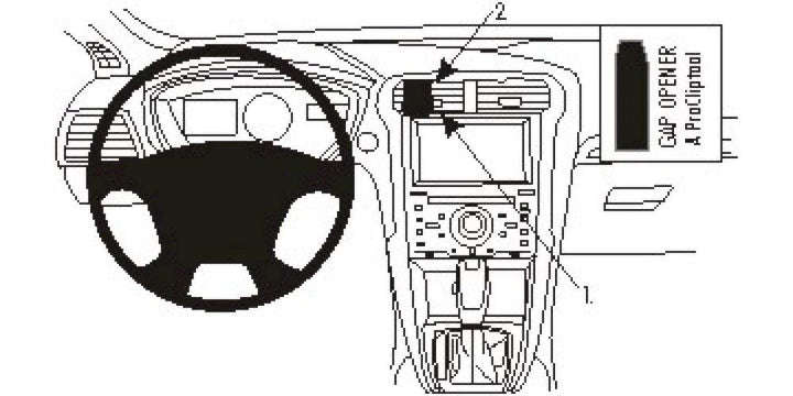 Brodit 854822 ProClip Halterung