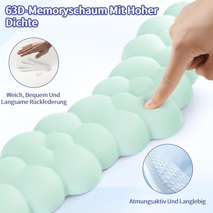 Sushret Handballenauflage Tastatur Wolke, Ergonomisches Handauflage Tastatur Wolke Mit PU Leder Memo