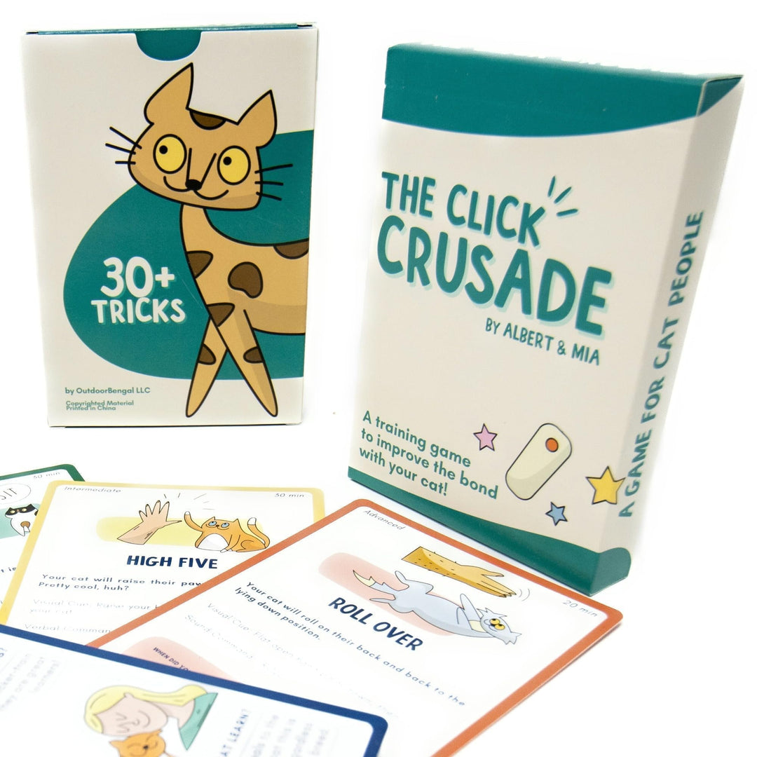 OutdoorBengal The Click Crusade (Cat Training Card Game Guide to Clicker Training for Cats for Teach