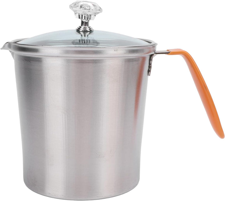 Milchaufschäumkrug aus Edelstahl, Milchkännchen für Latte Art, mit Skalen-Design, Deckel, multifunkt