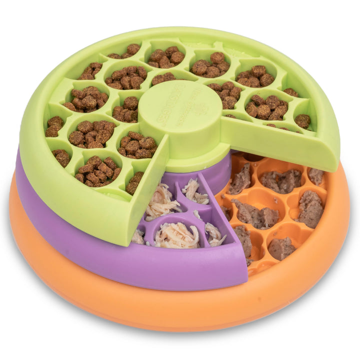 Catstages Nina Ottosson Lickin' Layers Antischlingnapf Katze & Leckerli-Spender - All-in-One Slow Fe