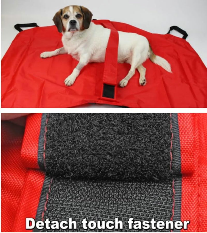 Faltbare Haustiertrage, Haustiertrage Trage Faltbare Transport Notfalltrage,Hunde Tragehilfe mit 6 G
