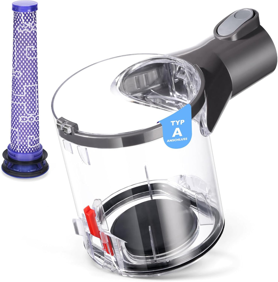 V6 Staubbehälter für Dyson V6 DC58 DC59 DC62 DC74 Staubsauger Ersatzteile, A Schnittstelle Staubbech