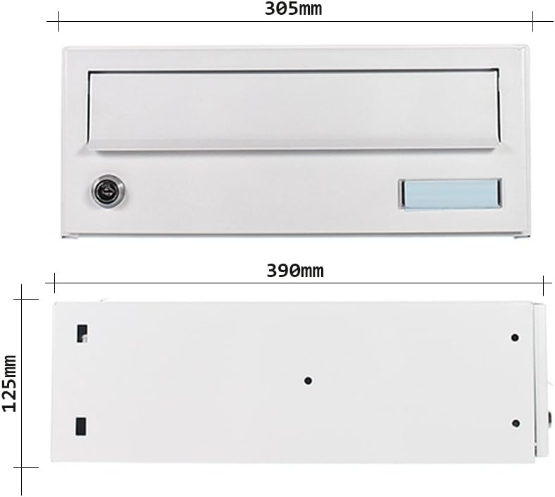 Rottner ELM-MZ stapelbares Briefkasten-Modul – Weiss