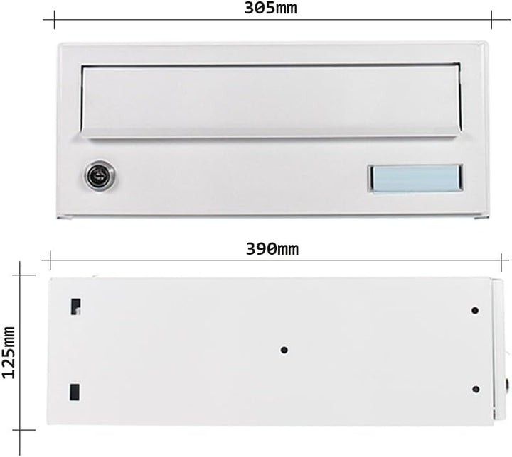 Rottner ELM-MZ stapelbares Briefkasten-Modul – Weiss