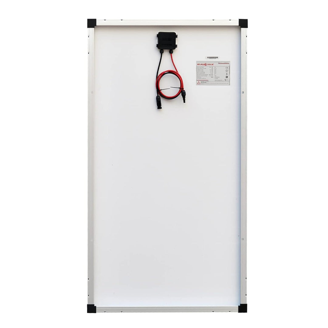 enjoy solar® 150W 36V Monokristallines Solarmodul, PERC 9BB - Solarpanel ideal für Wohnmobil, Balkon