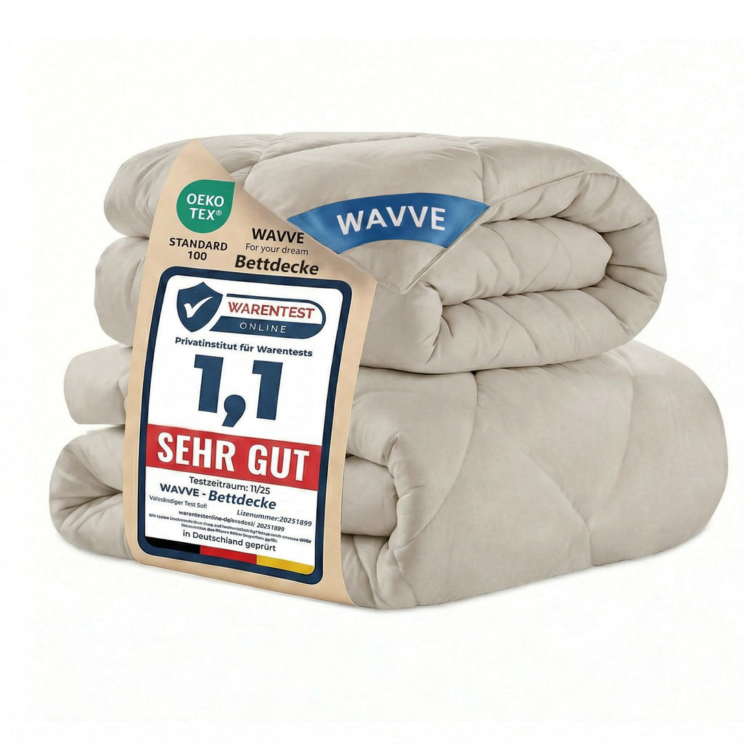 WAVVE Bettdecke 135x200 4 Jahreszeiten 2 teilig - Ganzjahresdecke 135x200cm 300gsm+ Sommerdecke 135