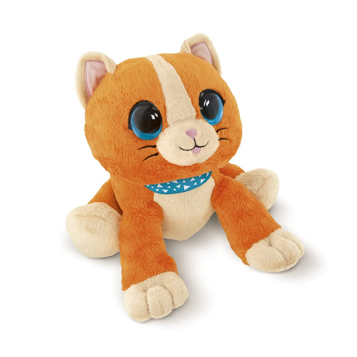 Chicco - Süsse Katze Kuckuckuck, interaktives Plüschtier 2in1, Farbe Orange, 0001077010000