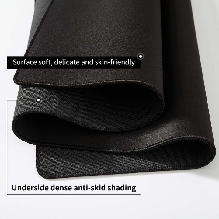 DOBAOJIA Mauspad Schwarz, Schreibtischunterlage Schwarz, Mauspad XXL 800 x 400mm, Mausunterlage Gros