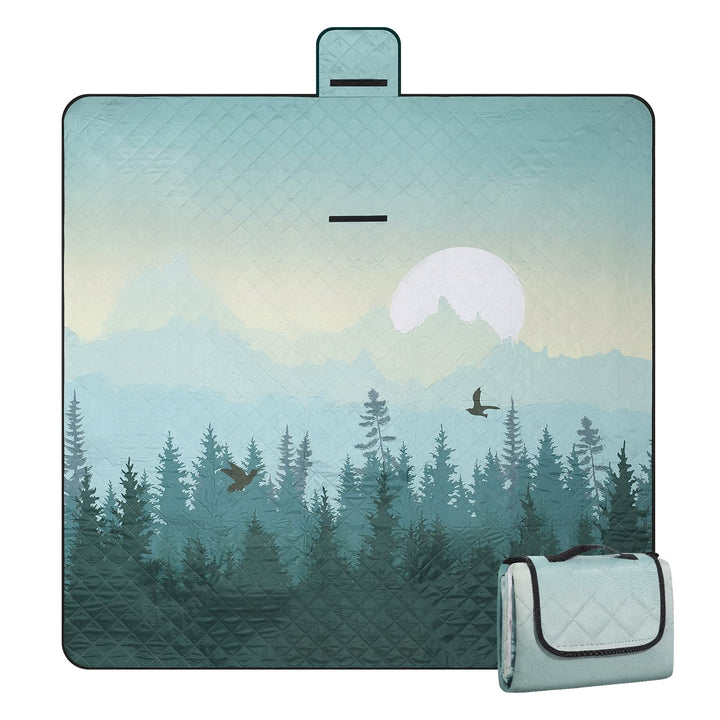 Picknickdecke isoliert 200 x 200cm XXL wasserdicht, 210D Oxford Campingdecke Stranddecke Ultraleicht