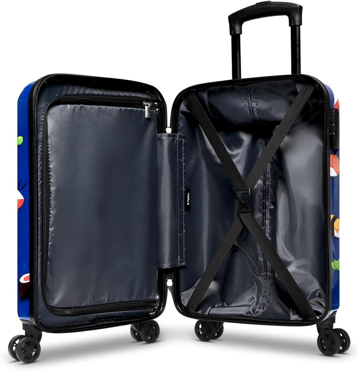 Handgepäck Koffer mit 4 Rollen 53x35x20cm - Hartschalen Kabinentrolley - Zahlenschloss - 33L - Roll&