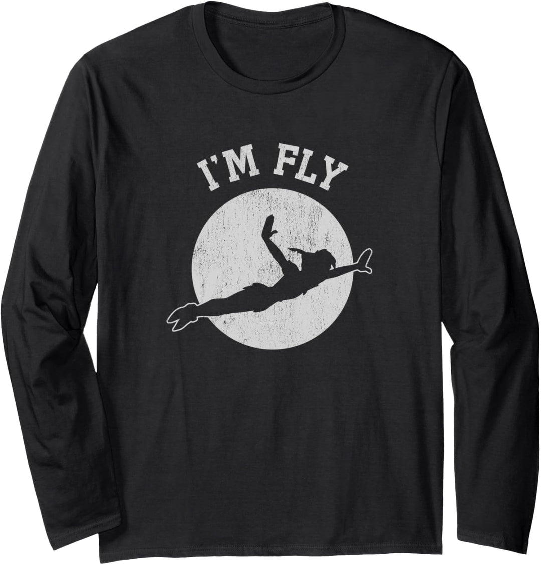 Disney Peter Pan Silhouette I'm Fly Langarmshirt
