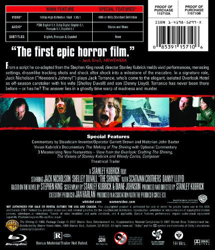 Shining [Blu-ray], Blu-ray