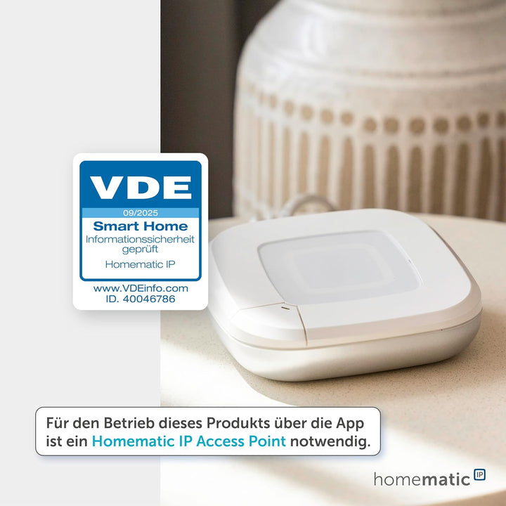 Homematic IP Smart Home Heizkörperthermostat – Flex, digitaler Thermostat Heizung, Steuerung per App