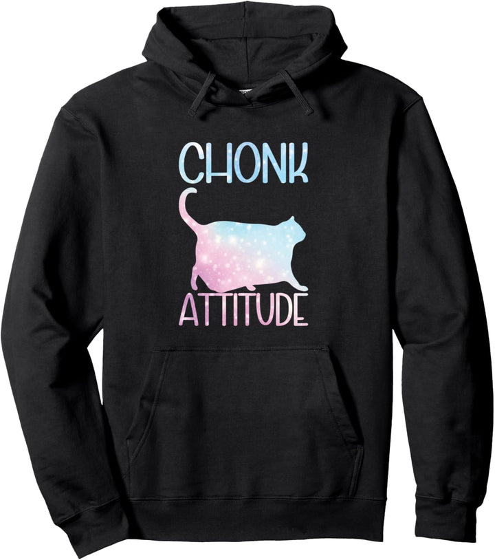 Chonk Meme Cat Chonk Attitude Pullover Hoodie
